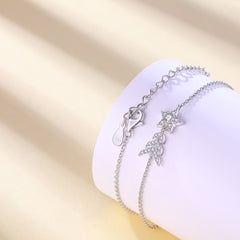 S925 Star Bracelet - Trendy Silver Jewelry