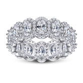 925 Silver Oval Cut Solitaire Ring