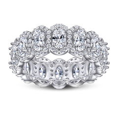 925 Silver Oval Cut Solitaire Ring