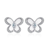 S925 Silver Minimalist Butterfly Earrings