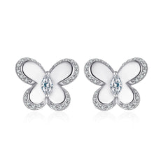 S925 Silver Minimalist Butterfly Earrings
