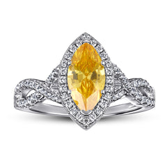 925 Silver Marquise Cut 1ct Solitaire Ring
