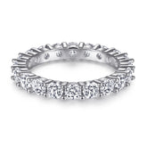 S925 Micro-Pavé CZ Band - Full Eternity Index Ring