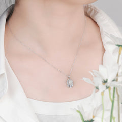 S925 Silver Pearl Beaded Necklace