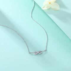 S925 Silver Infinity 8 Pendant Necklace