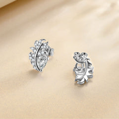 925 Silver Teardrop Zircon Earrings