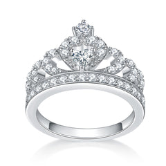 925 Silver Crown Design Ring
