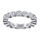 S925 Silver CZ Full Eternity Ring