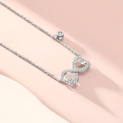 S925 Silver Heart Choker Necklace