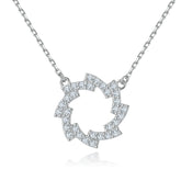 S925 Silver Star & Sunflower Necklace