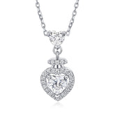 S925 Silver Heart Pendant Necklace