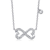 S925 Silver Heart Choker Necklace