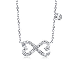 S925 Silver Heart Choker Necklace