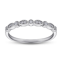 S925 Silver Half Eternity CZ Band Ring