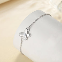 S925 Bow Butterfly Bracelet - Trendy Silver Jewelry