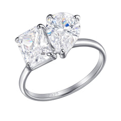 925 Silver CZ Ring - Minimalist Women's Jewelry