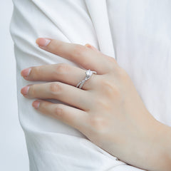 925 Silver Tri-Braided Design Ring