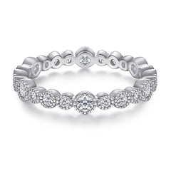 925 Silver Full Band CZ Promise Ring