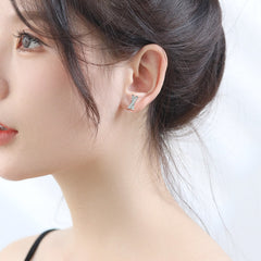 S925 X Alphabet Earrings - Luxe CZ Jewelry