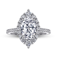 S925 Marquise CZ Ring - Sparkling Statement Jewelry