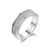 925 Silver Full Pavé Wedding Band