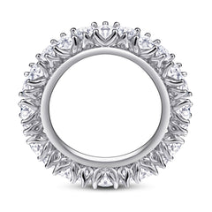 925 Silver Full Circle Heart CZ Ring