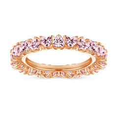 925 Silver Full Circle Heart CZ Ring