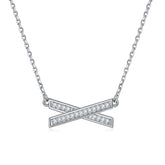 S925 Silver X Letter Necklace