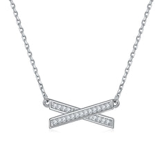 S925 Silver X Letter Necklace