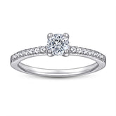 0.5ct Diamond Ring - Minimalist Solitaire