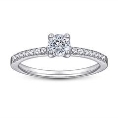 0.5ct Diamond Ring - Minimalist Solitaire