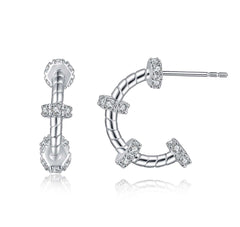 925 Silver Cartier Style Ring Earrings Necklace