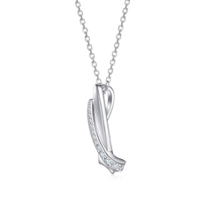 S925 Silver Bow Pendant Minimalist Necklace