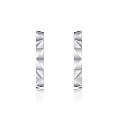 S925 Mirror Hoops - Luxe Silver Earrings