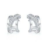 S925 Silver Half Hoop Earrings