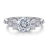 S925 1.5ct CZ Engagement Ring - 4 Prong Setting