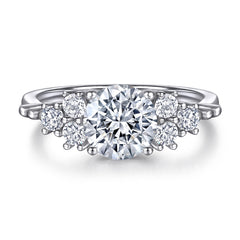 S925 1.5ct CZ Engagement Ring - 4 Prong Setting