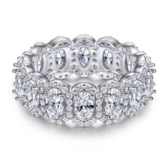 925 Silver Oval Cut Solitaire Ring