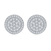 925 Silver Round Zirconia Studs