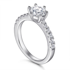 925 Silver Six-Prong Solitaire