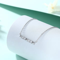 S925 Silver Initial Letter Choker Necklace