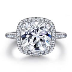 925 Silver 3.5ct Vintage CZ Statement Ring