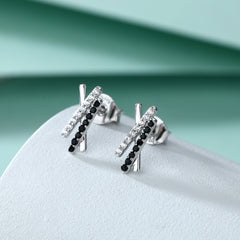 S925 Silver X Letter Stud Earrings