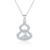 S925 Silver Gourd Zircon Necklace