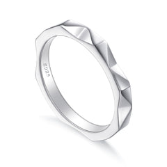 925 Silver Polished Pinky Band Ring