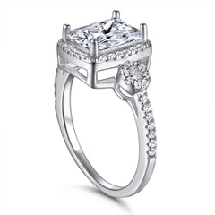 925 Silver Art Deco CZ Statement Ring