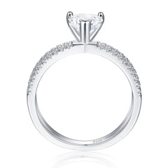 925 Silver Bow Wedding Ring