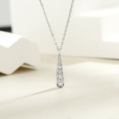 S925 Silver Teardrop Pendant Necklace