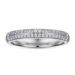 925 Silver Rose Gold Plated CZ Ring