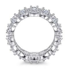 925 Silver Oval Cut Solitaire Ring